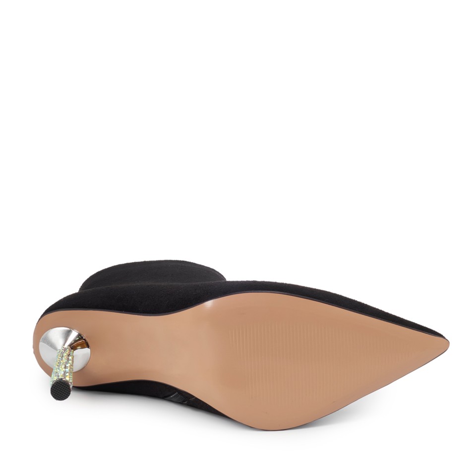 Zeytuk Siyah Süet Klasik Kadın Bot