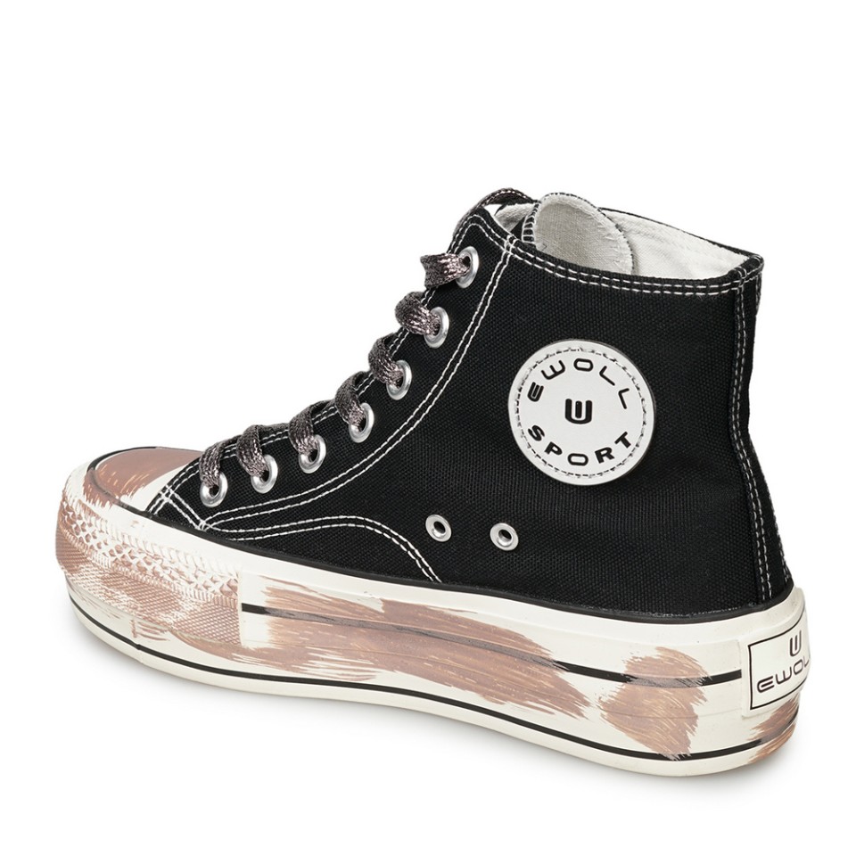 Zeytuk Siyah Tekstil Kadın Bot  