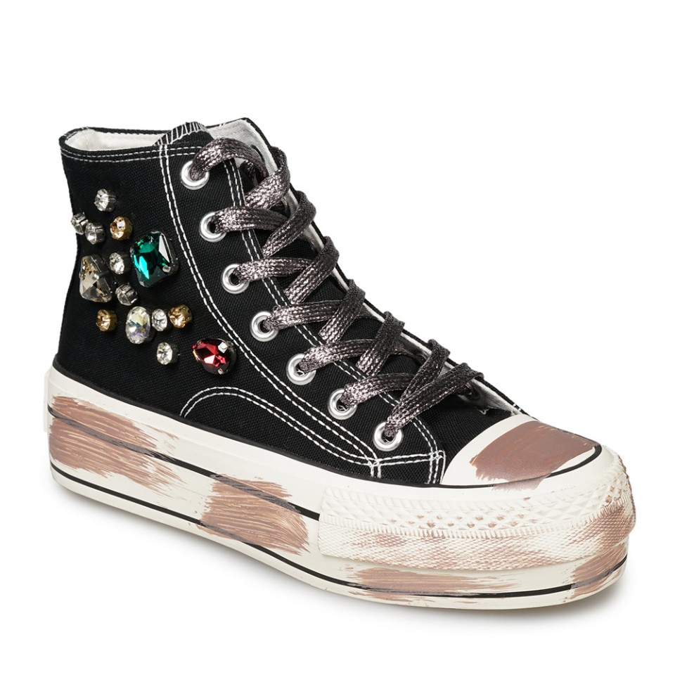 Zeytuk Siyah Tekstil Kadın Bot