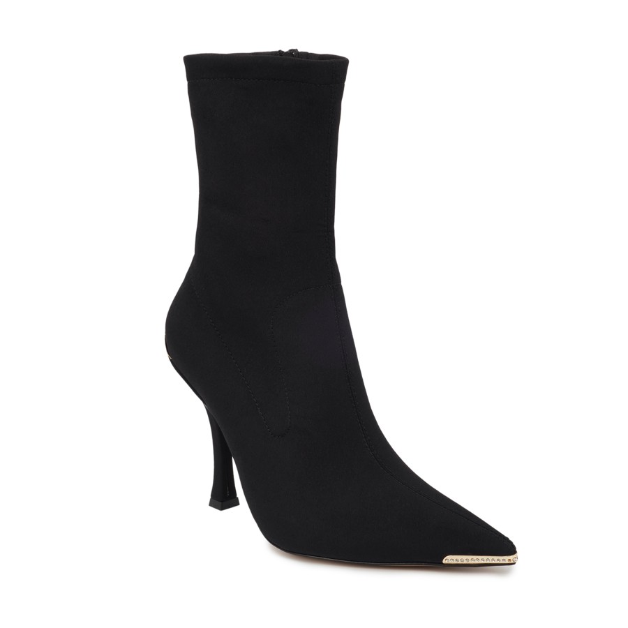 Zeytuk Siyah Tekstil Klasik Kadın Bot 