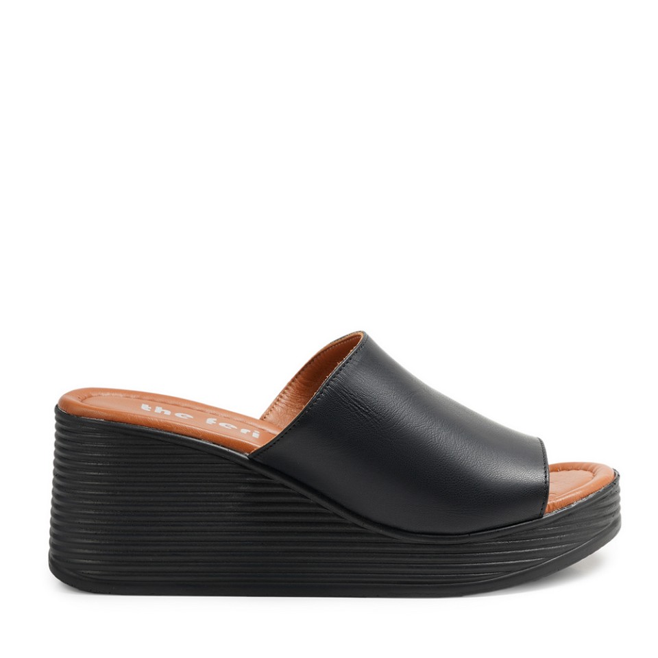 Zeytuk Siyah Terlik Deri Kadın Terlik 