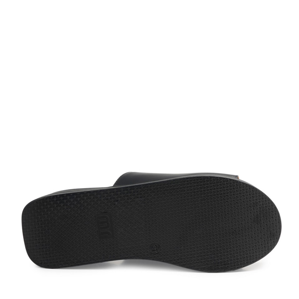 Zeytuk Siyah Terlik Deri Kadın Terlik 