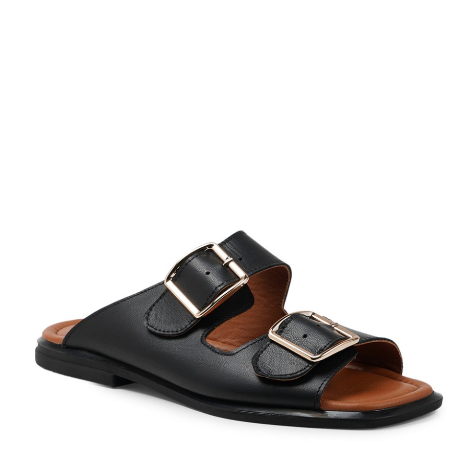 Zeytuk Siyah Terlik Deri Kadın Terlik