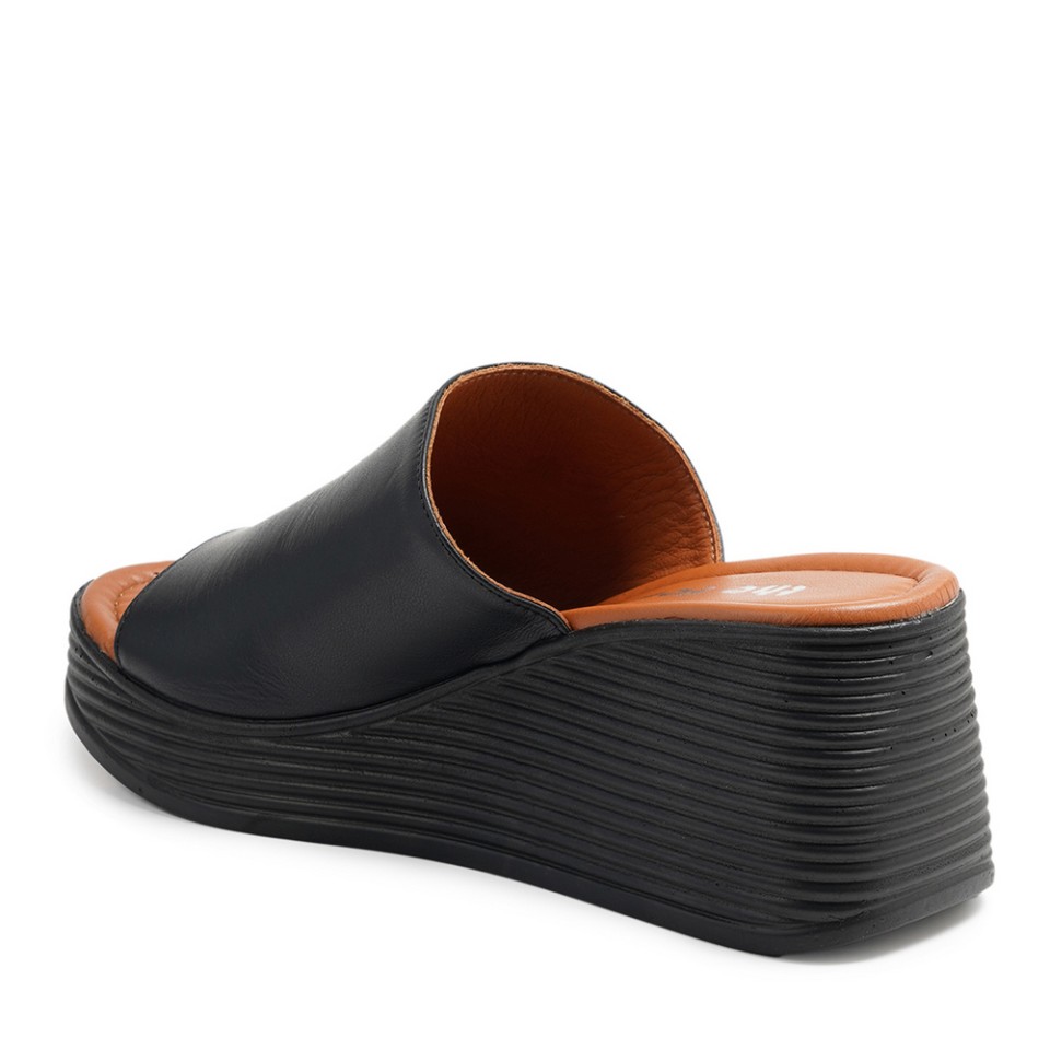 Zeytuk Siyah Terlik Deri Kadın Terlik