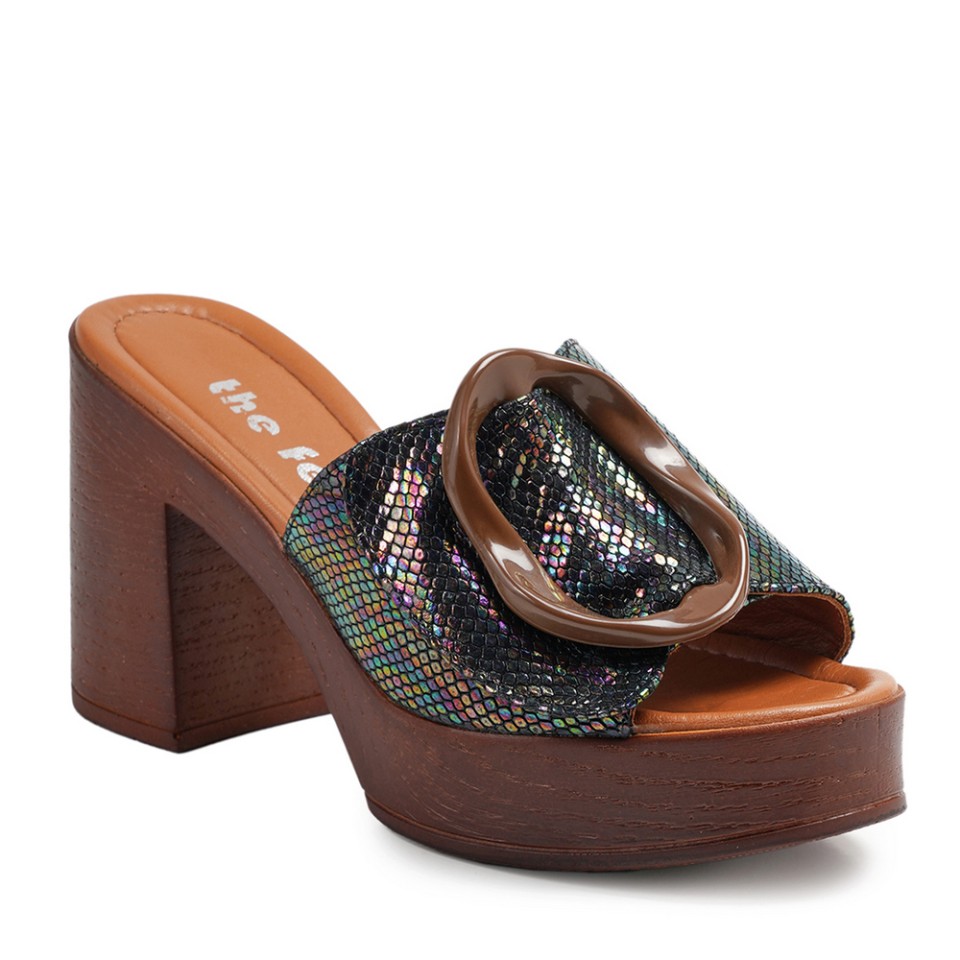 Zeytuk Siyah Terlik Deri Kadın Terlik