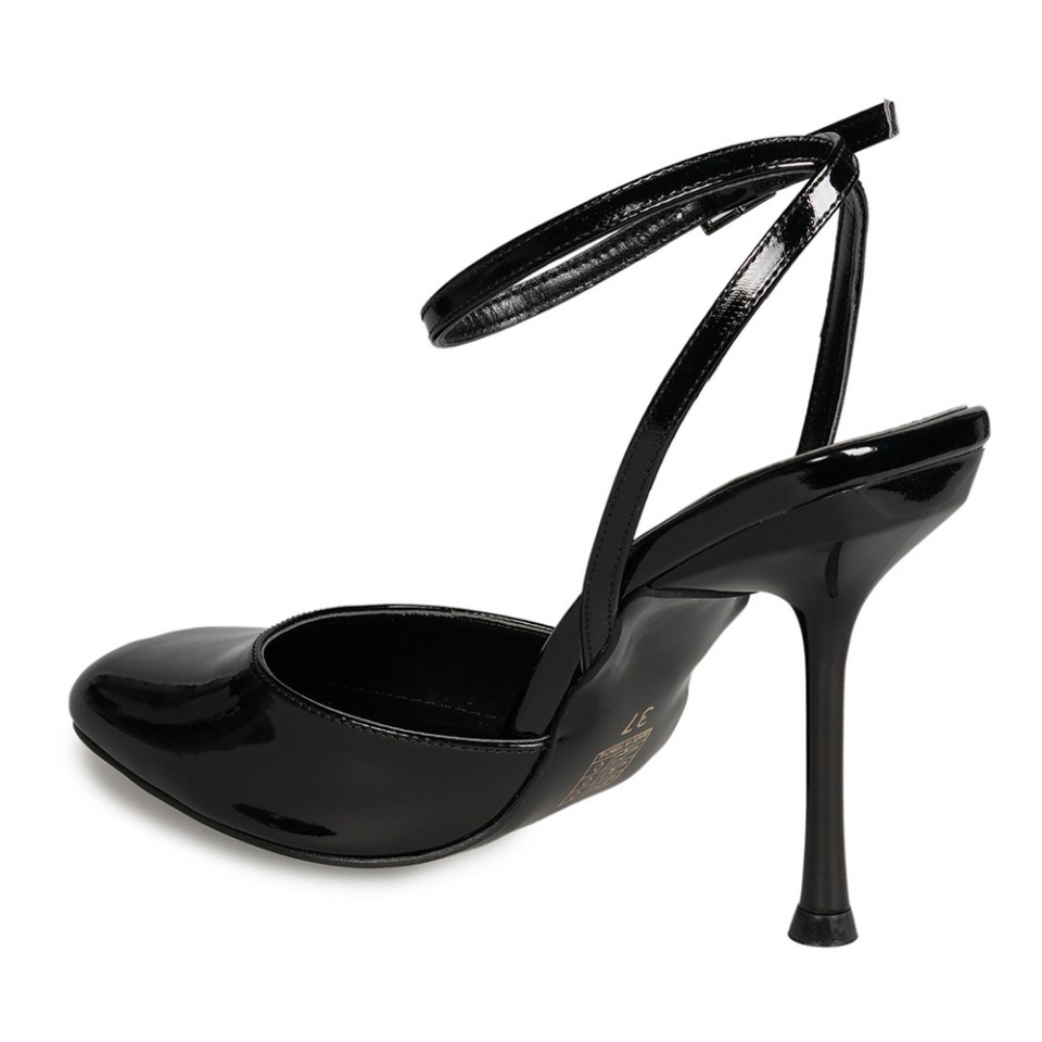 Zeytuk Siyah Topuklu Rugan Deri Kadın Ayakkabı