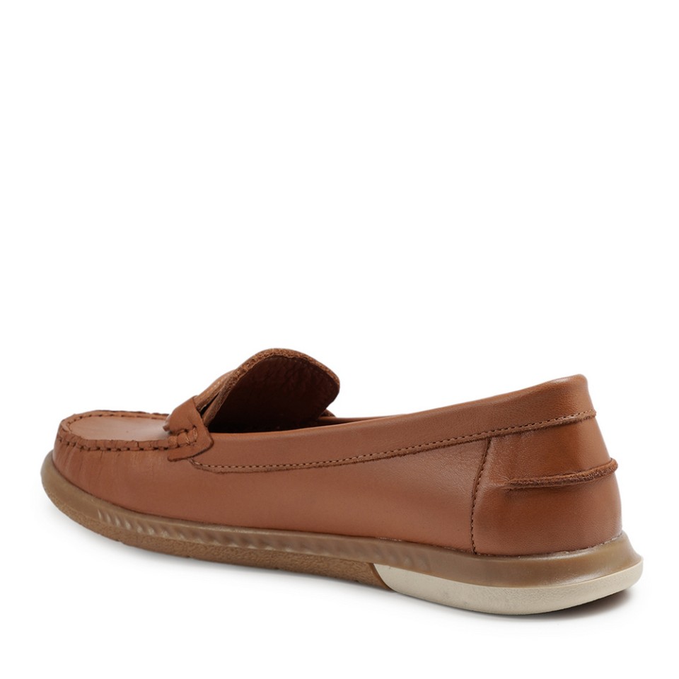 Zeytuk Taba Casual Deri Kadın Ayakkabı