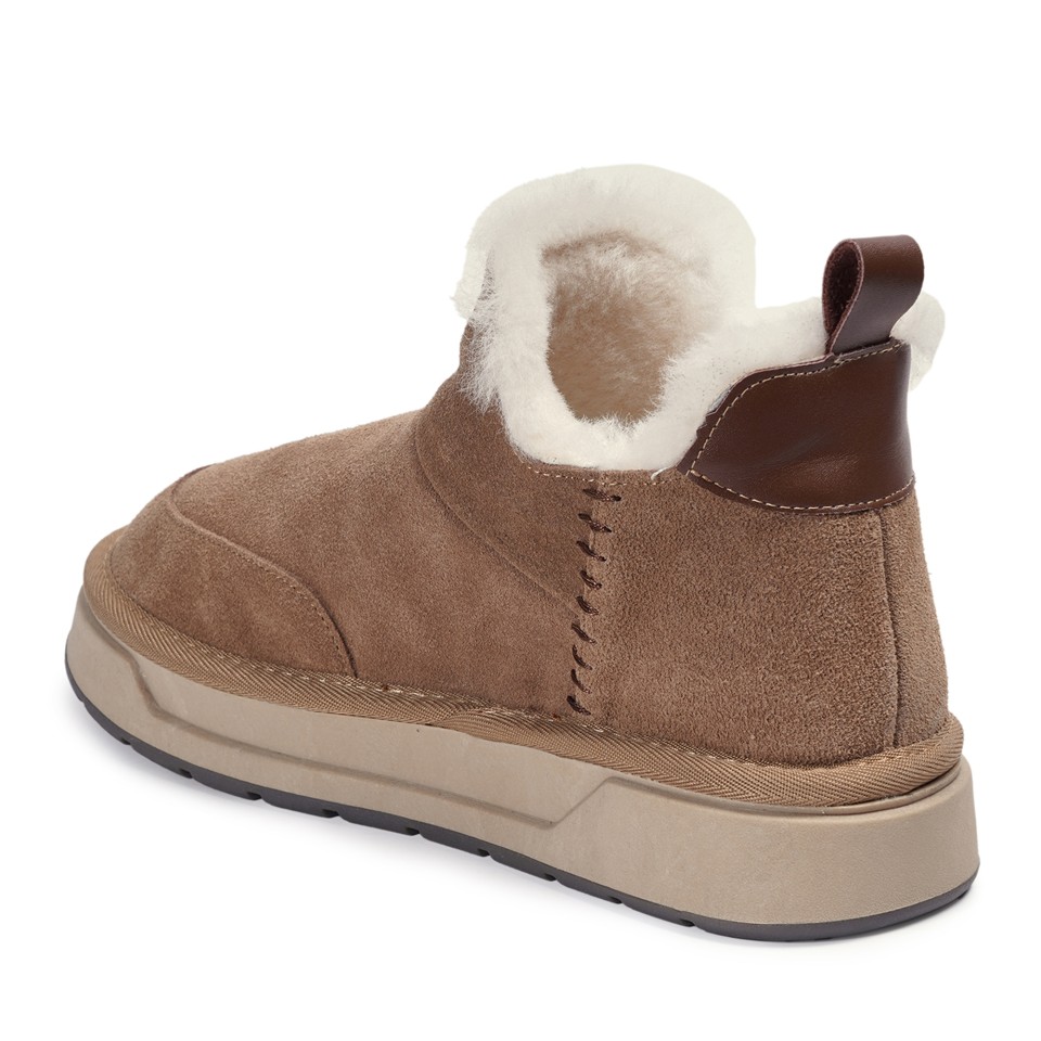 Zeytuk Taba Casual Süet Deri Kadın Bot