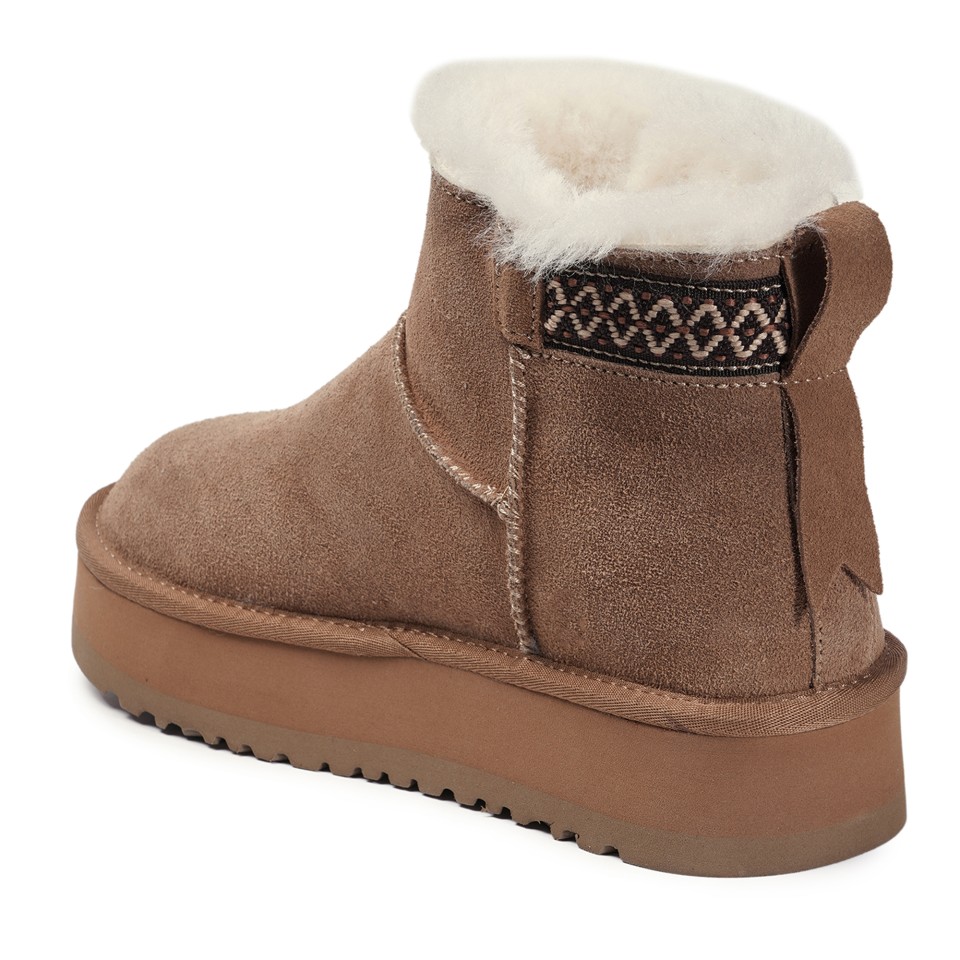 Zeytuk Taba Casual Süet Deri Kadın Bot