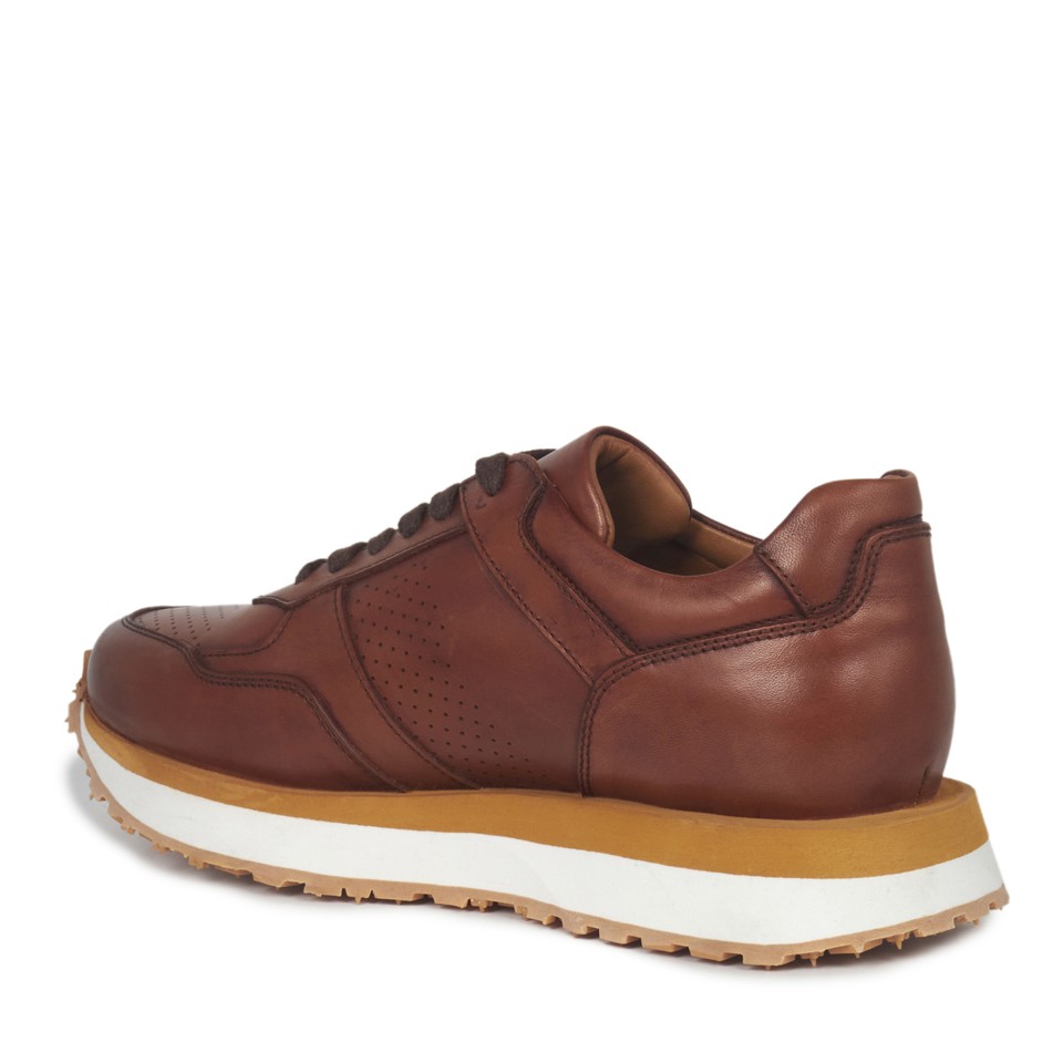 Zeytuk Taba Hakiki Deri Erkek Sneakers