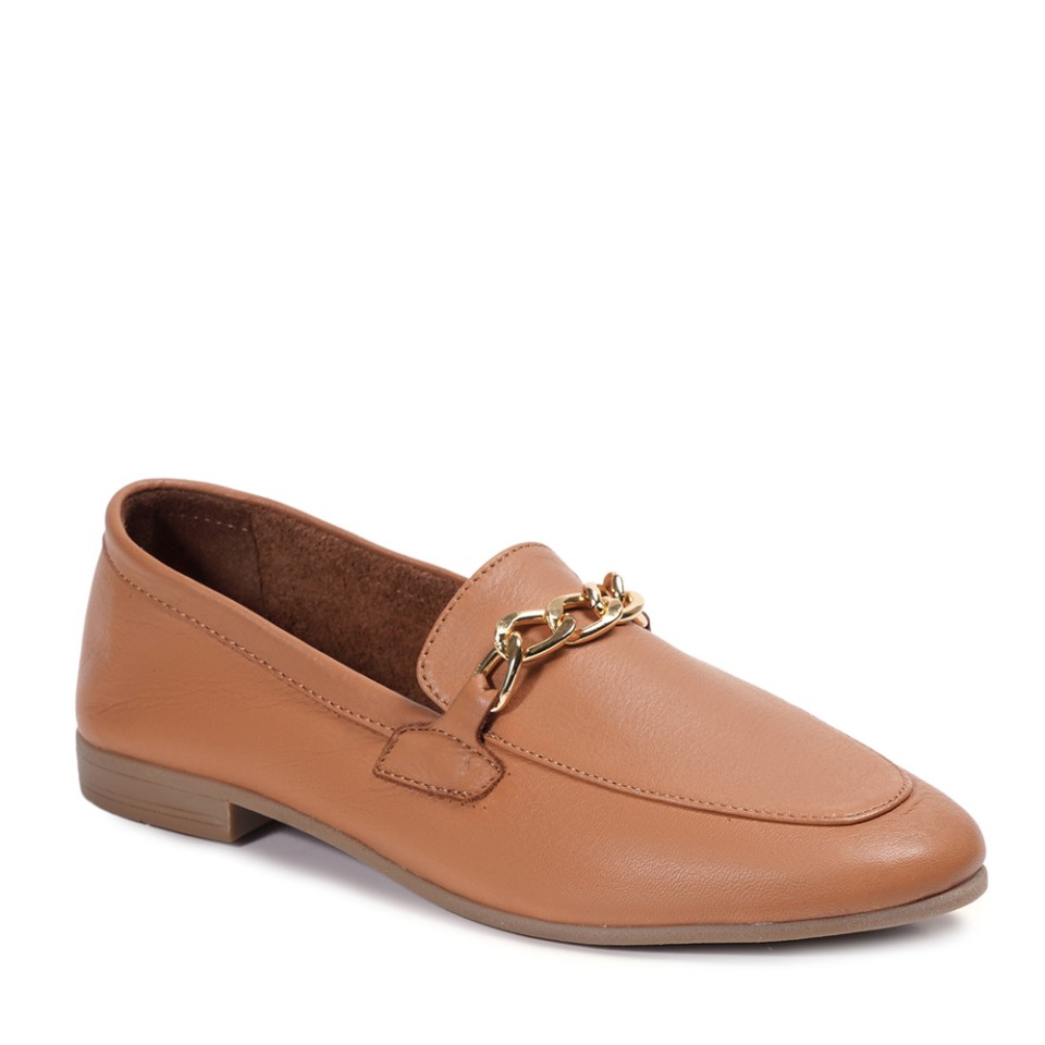 Zeytuk Taba Loafer Hakiki Deri Kadın Ayakkabı