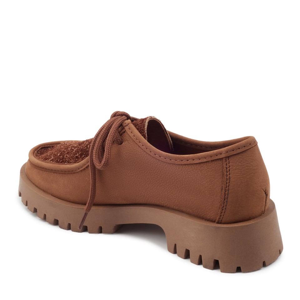 Zeytuk Taba Nubuk Loafer Kadın Ayakkabı