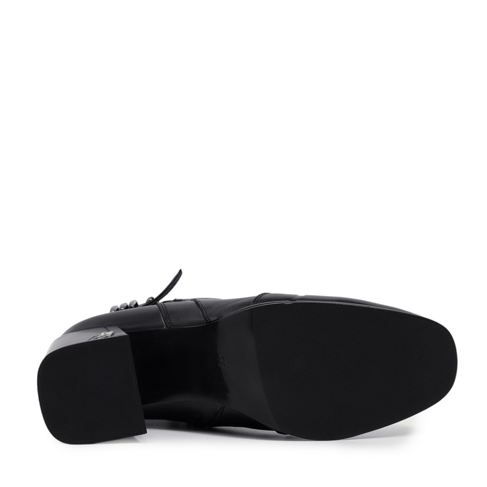 Zeytuk Topuklu Hakiki Deri Siyah Kadın Bot