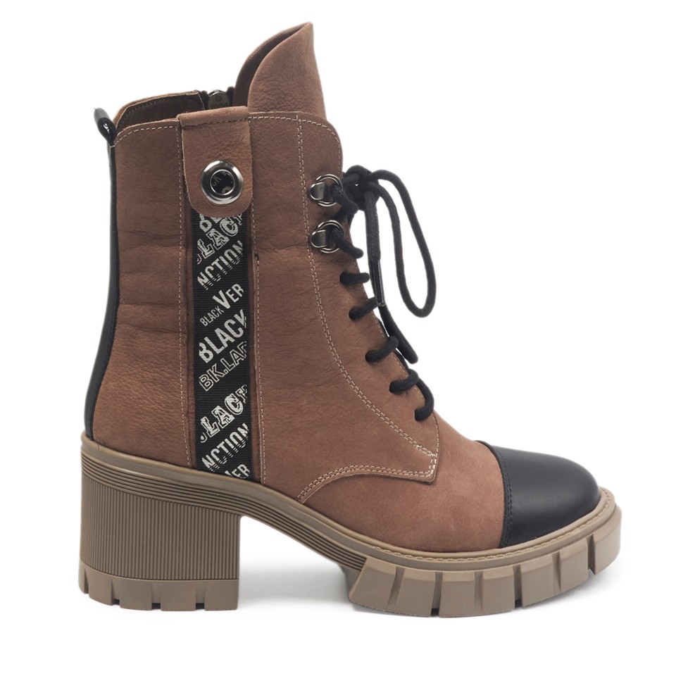 Zeytuk Vizon Casual Nubuk Kadın Bot 