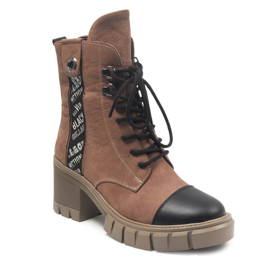 Zeytuk Vizon Casual Nubuk Kadın Bot