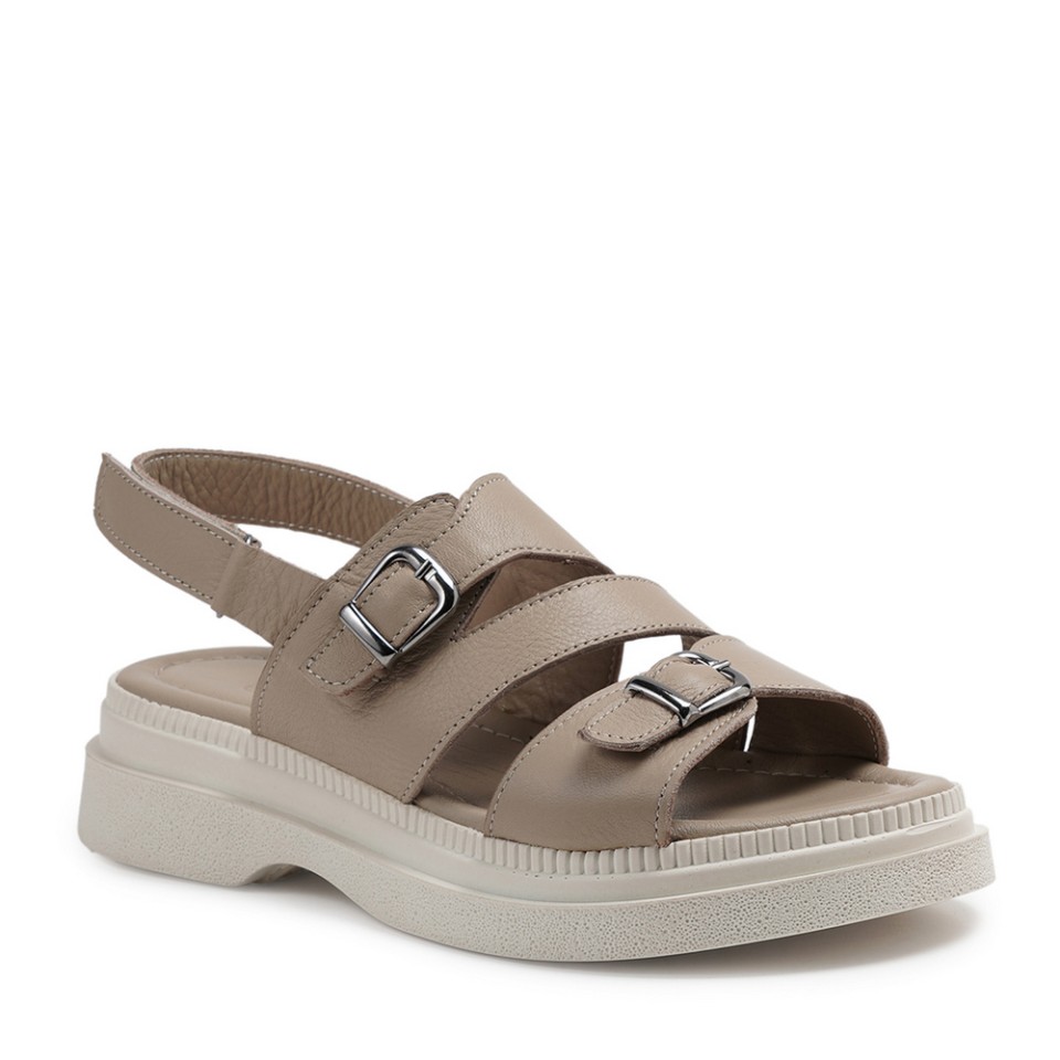 Zeytuk Vizon Hakiki Deri Kadın Sandalet