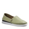 Zeytuk Yeşil Espadril Deri Kadın Ayakkabı 