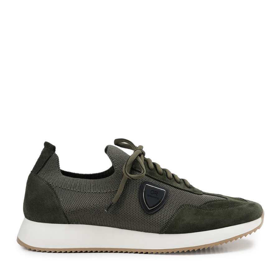 Zeytuk Yeşil Sneakers Tekstil-Süet Erkek Ayakkabı
