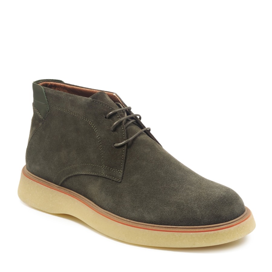 Zeytuk Yeşil Süet Casual Erkek Bot 