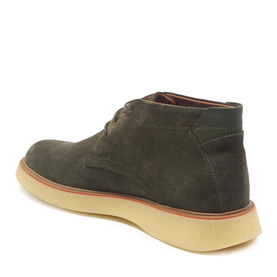 Zeytuk Yeşil Süet Casual Erkek Bot